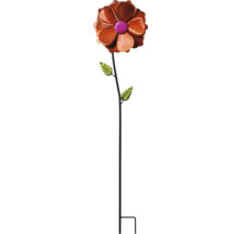 Dekorativ trädgårdsdekoration blomma av metall