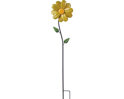 Vindsnurra LAFIORA Blomma metall 96cm gul