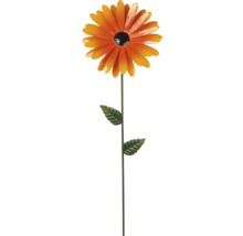 Dekorativ trädgårdsblomsterpinne av metall med blad