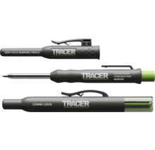 Tracer djupa hålmarkörer, Tracer penna och 120 millimeters stift