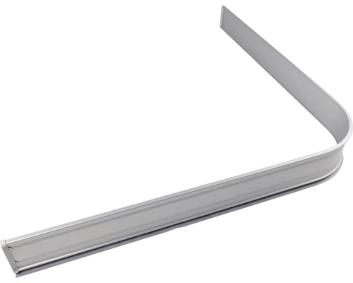 Duschsarg WATWIN Robust silver 92x92 cm aluminium med elastisk gummilist 7455782 Kantprofil i aluminium