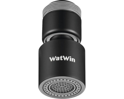 Strålsamlare WATWIN Select M22/24 svart med kulled för köksblandare 7l/min 8280037 WatWin kranluftare