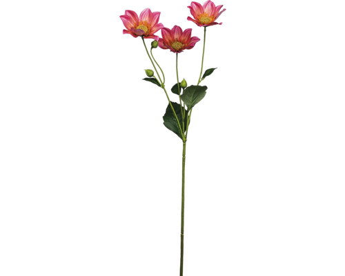 Konstväxt Dahlia kvist 67cm rosa