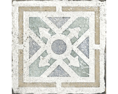 Dekorativ kvadratisk platta med geometriskt mönster