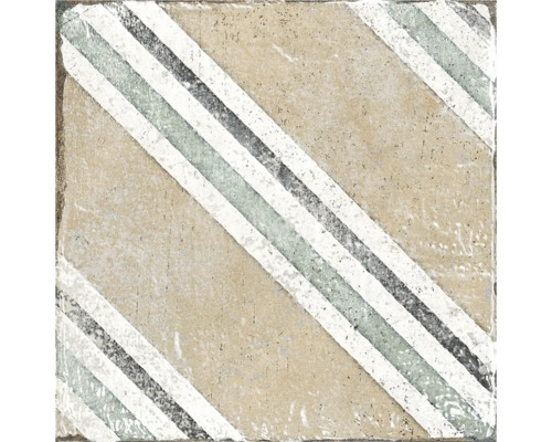 Fyrkantig platta med diagonalt randigt mönster