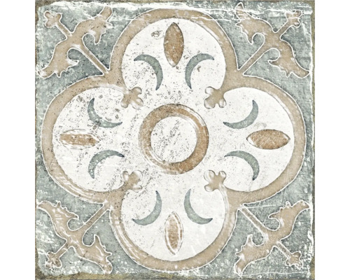 Dekorativ platta med blommönster