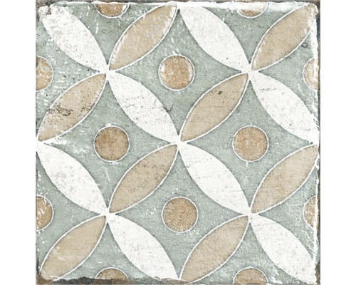 Dekorativ platta med blomstermönster