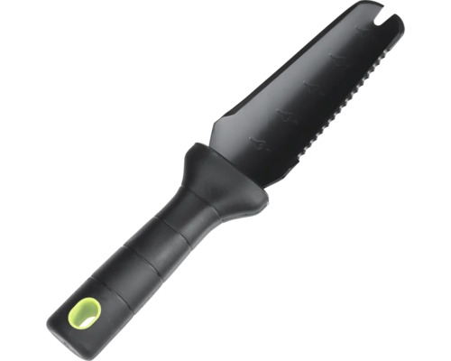 Planteringsspade med vågformad kant och djupskala