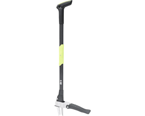 Ogräsjärn med handtag och fotstöd för trädgården