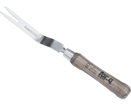 Trädgårdsklo av rostfritt stål med trähandtag för trädgårdsarbete