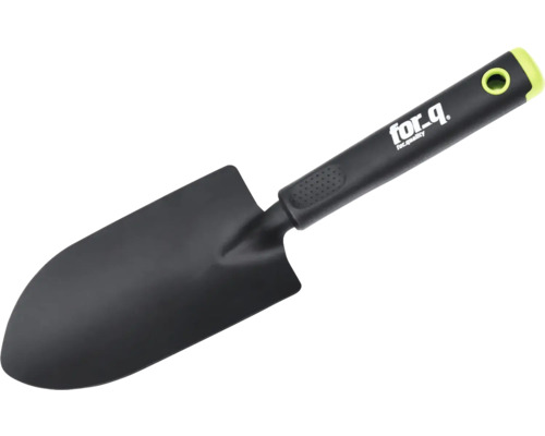 Trädgårdsspade av metall med plasthandtag