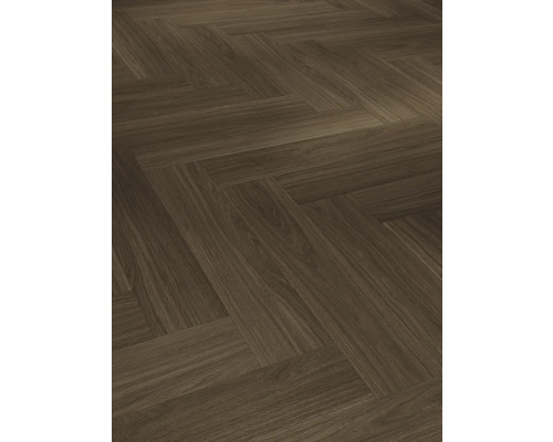 Trägolv med fiskbensmönster