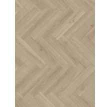 Golvbeläggning med trästruktur i fiskbensmönster