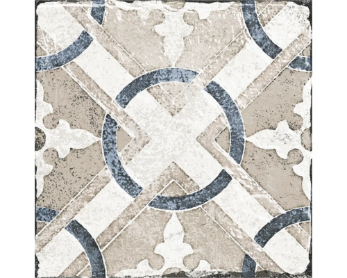 Dekorativ golvplatta med geometriskt mönster