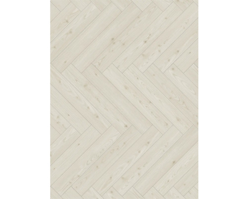 Ljust trägolv i fiskbensmönster