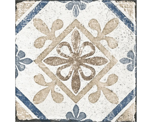 Dekorativ platta med blommönster