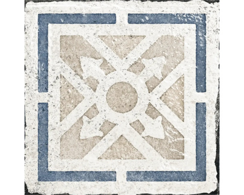 Fyrkantig golvplatta med geometriskt mönster