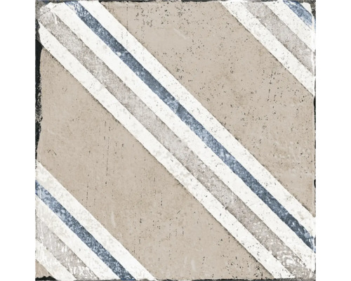 Dekorativ golvplatta med randigt mönster