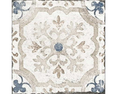 Dekorativ platta med blommönster