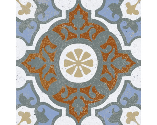 Dekorativ platta med blommönster för golv och vägg