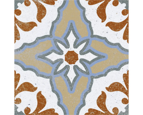 Dekorativ platta med blommönster