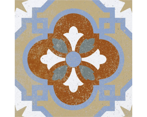 Dekorativ platta med blommönster