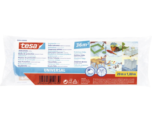 Tesa täckfolie Universal, 36 kvadratmeter, 20 meter x 1,80 meter