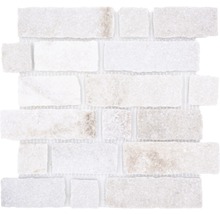 Mosaikplatta av natursten i tegelstensutseende