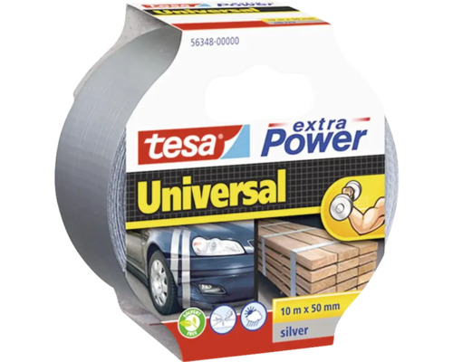 Tesa extra Power Universal tejp, 10 m x 50 mm, silver