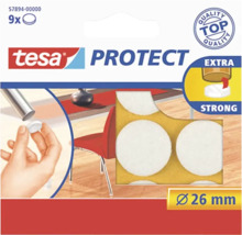 Tesa Protect möbeltassar i filt, diameter 26 millimeter, 9 stycken