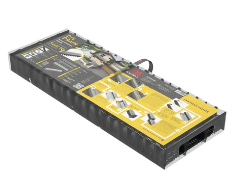 Axsell ForU 70 gör-det-själv dräneringsränna, installationsanvisningar på förpackningen