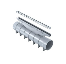 Dräneringsrör med dräneringsränna och galler