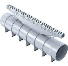 Plastdränränna med galler