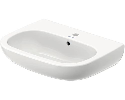 Tvättställ DURAVIT D-Code vit blank halvrund 60x46 cm