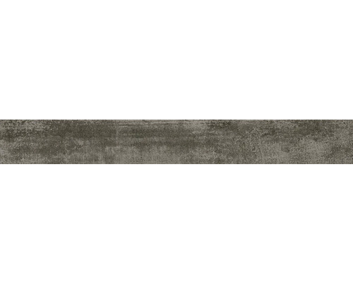 Sockel klinker antracit matt New concrete 7x60x0,9 cm Närbild av en strukturerad yta