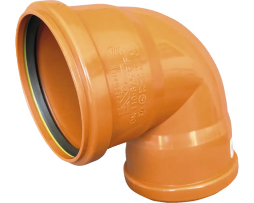 Markböj PP allmuffad ø110 mm 90°