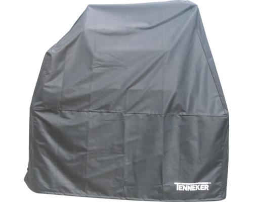 Tenneker logotyp på ett grillöverdrag