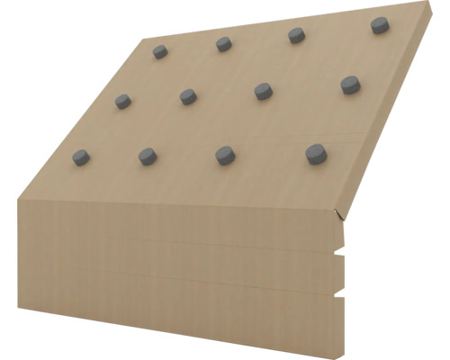 Vindavledare TECCA Airgap eaves C1200 med 50 mm distans Värmeisoleringsskiva med pluggar