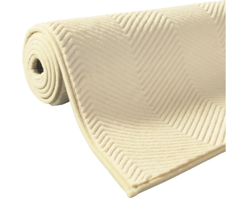 Rullad matta med sicksackmönster