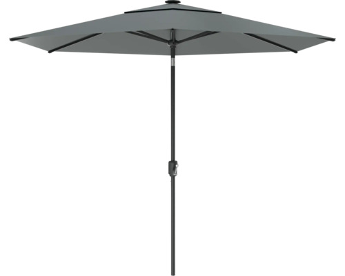 Parasoll SOLUNA LED Ø300cm grå