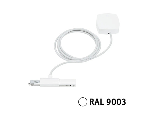 Vit belysningsadapter med sensor och kabel