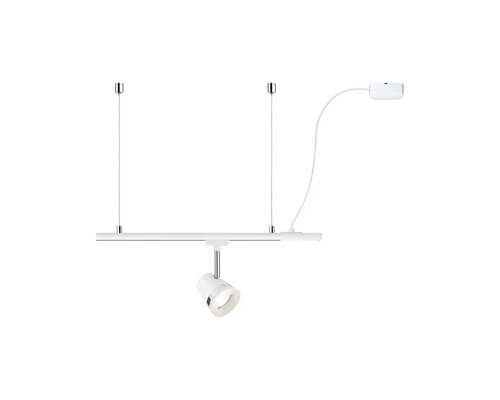 Taklampa med en spotlight på en skena