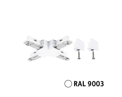 Fyrvägskoppling för strömskena belysningssystem