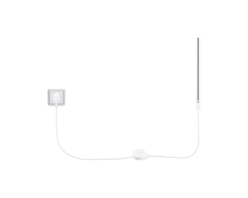 Golvlampa med fotströmbrytare, kontakt och LED-lampa