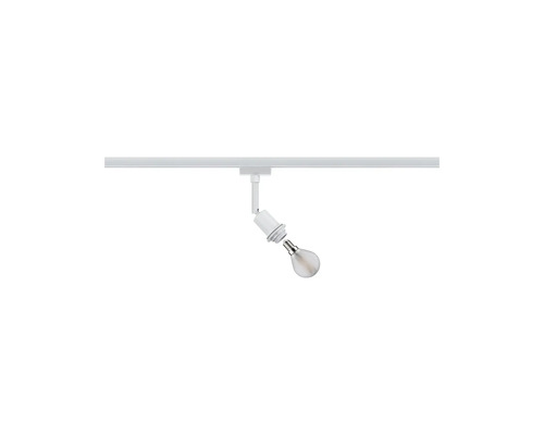 Vit strömskena systemlampa med E14 sockel och ljuskälla