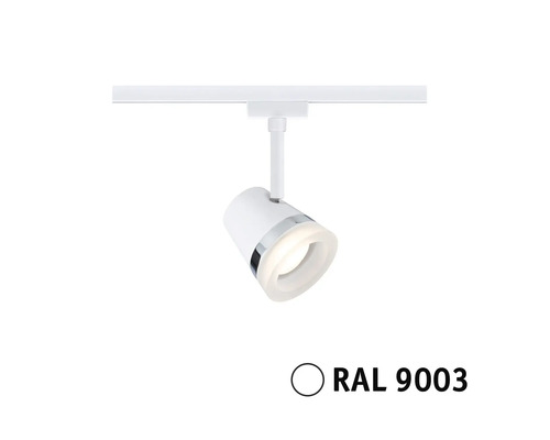 Enkel vit LED-spotlight för skensystem