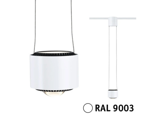 Vit hänglampa för skenmontering