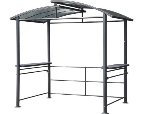 Grillpaviljong med tak och förvaringsutrymme