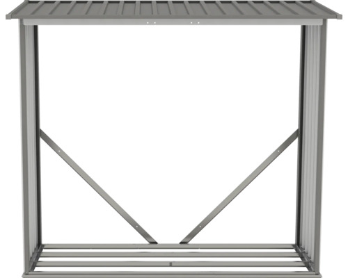 Vedeldställ av metall med tak