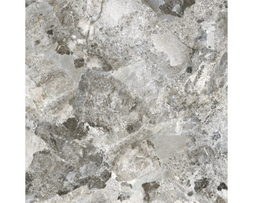 Närbild av en grå keramisk platta med marmorutseende